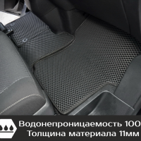 Автомобильные коврики EVA на Opel Zafira Life 7 мест, не Long (2019-2025) 