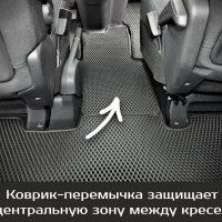 Автомобильные коврики EVA на Opel Zafira Life 7 мест Long (2019-2025) 