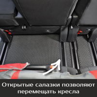Автомобильные коврики EVA на Opel Zafira Life 8 мест Long (2019-2025) 