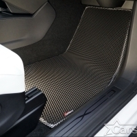 Коврики текстильные на Tesla Model X 6 мест 3 ряда (2015->) 