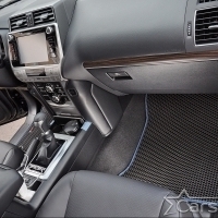 Коврики текстильные на Toyota Land Cruiser Prado 150 рестайл 3 ряда (2013->)