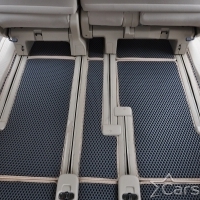Коврики текстильные на Toyota Vellfire I пр.руль (2008-2014) 2 ряд - 3 места