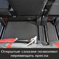 Коврики текстильные на Peugeot Traveller 8 мест, Long (2016-2024) 