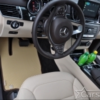 Двухслойные коврики EVA на Mercedes-Benz GLS-klasse I X166 3 ряда (2015-2019)