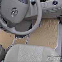 Двухслойные коврики EVA на Toyota Noah-Voxy II пр.руль (2007-2015) 2 ряд - с проходом