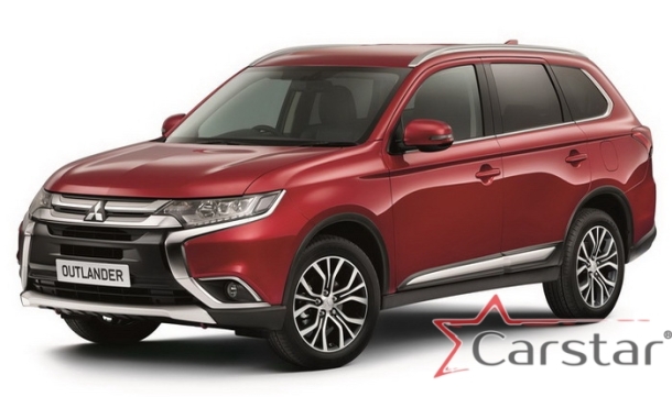 Текстильные коврики для Mitsubishi Outlander III 3 ряда (2012->)
