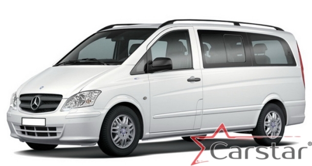 Двухслойные коврики EVA для Mercedez-Benz Vito II W639 без столика (2003-2014)
