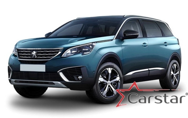 Двухслойные коврики EVA для Peugeot 5008 II 3 ряда (2017->)