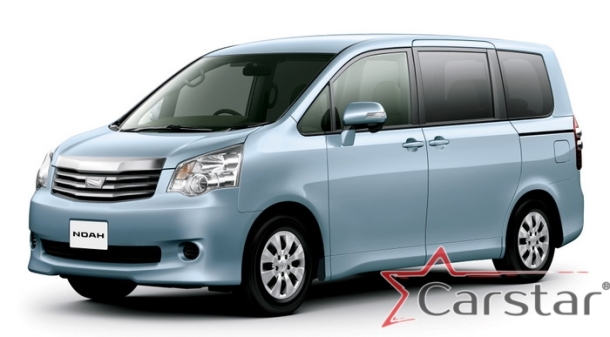 Автомобильные коврики EVA 3D для Toyota Noah-Voxy II пр.руль (2007-2015) 2 ряд - без прохода